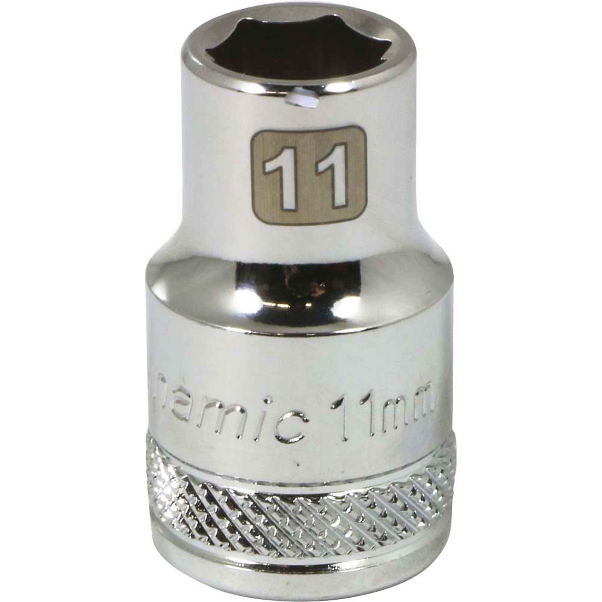 Dynamic Tools 1/2" Drive 6 Point Metric, 11mm Standard Length, Chrome Finish Socket